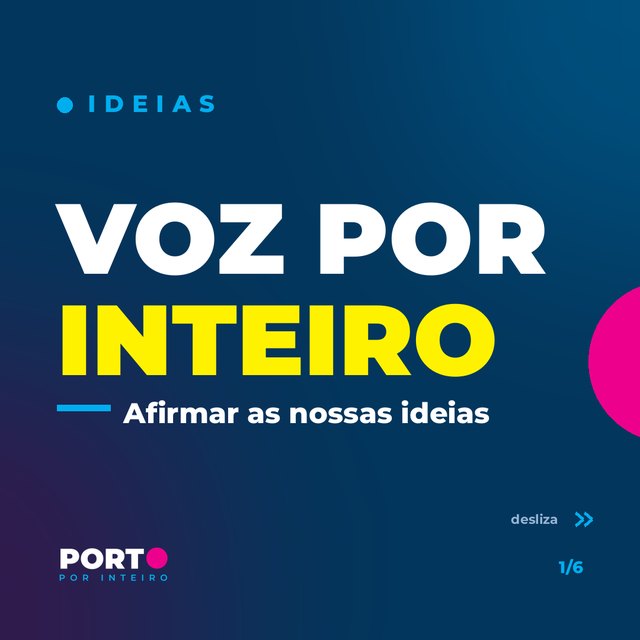 Voz por Inteiro: afirmar as nossas ideias.